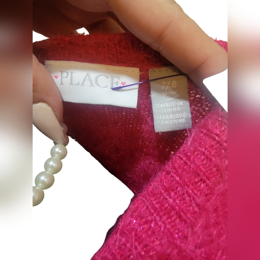 Pink Fuzzy Sweater - Picture 6 of 6